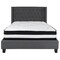 Flash Furniture Platform Bed Set, Riverdale, Full, Dark Gry HG-BM-46-GG - alternate 3